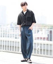 KHLGS25069 a.v.v MEN(アー・ヴェ・ヴェ) ナイロンストレッチバルーンパンツ ブラック