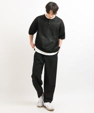 KHLGS25069 a.v.v MEN(アー・ヴェ・ヴェ) ナイロンストレッチバルーンパンツ ブラック