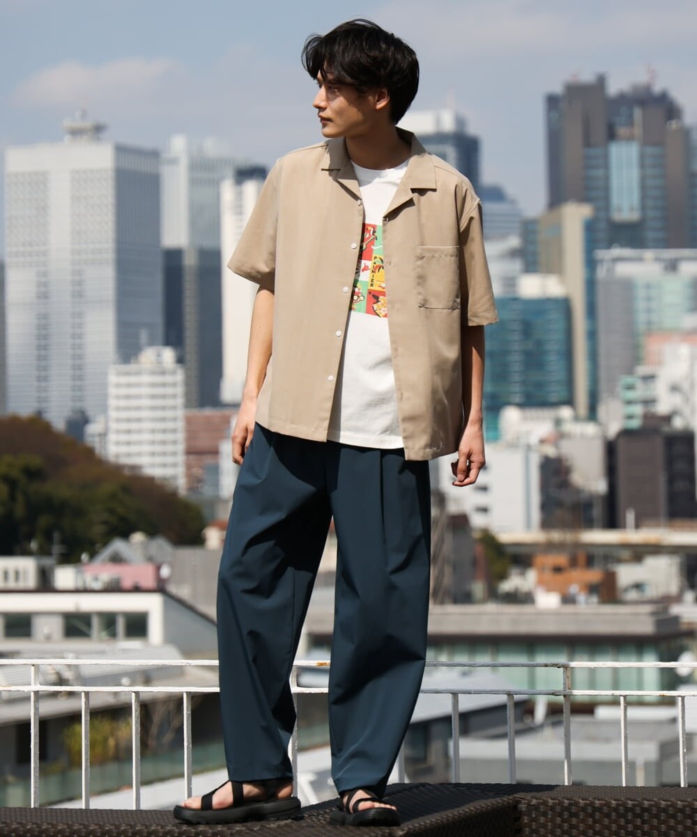 KHLGS25069 a.v.v MEN(アー・ヴェ・ヴェ) ナイロンストレッチバルーンパンツ ブラック