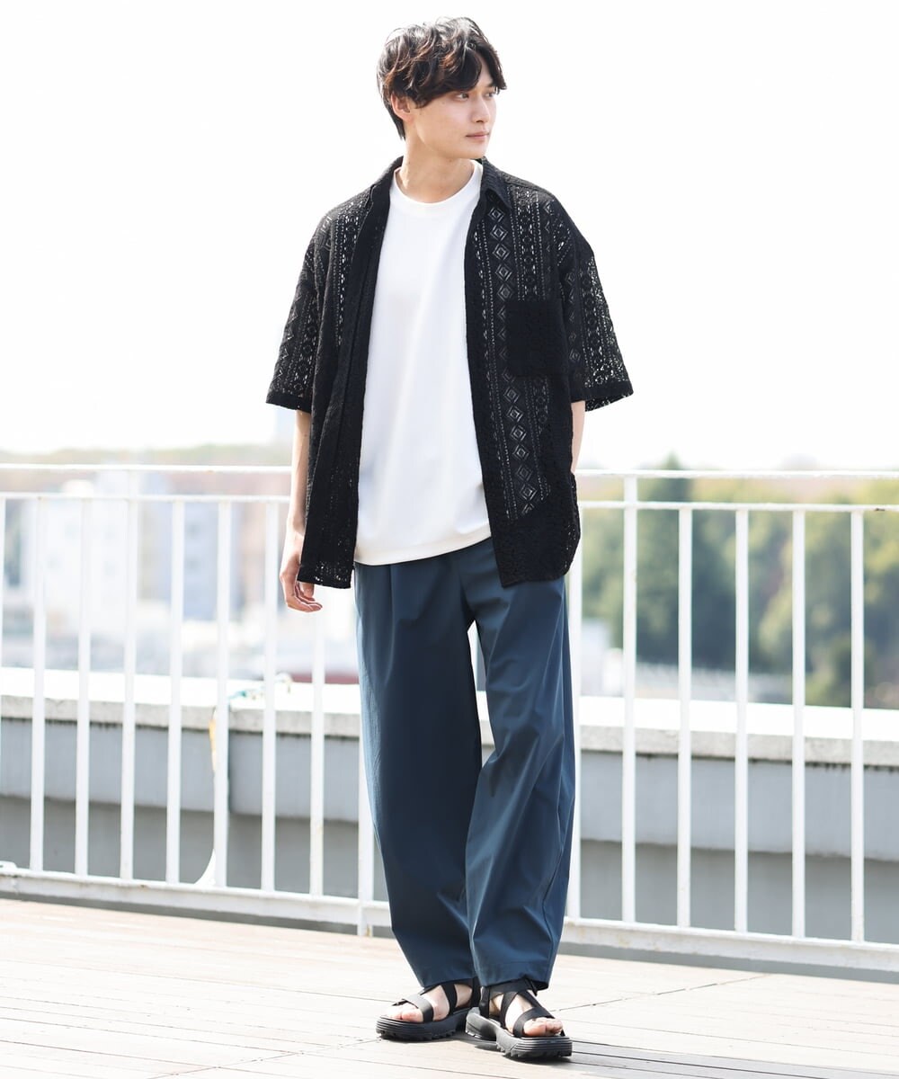 KHLGS25069 a.v.v MEN(アー・ヴェ・ヴェ) ナイロンストレッチバルーンパンツ ブラック