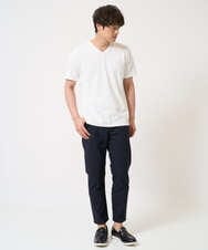 KHLGV11049 a.v.v MEN(アー・ヴェ・ヴェ) 【接触冷感/イージーケア】ストレッチコードレーンパンツ（アンクル丈） ライトブルー