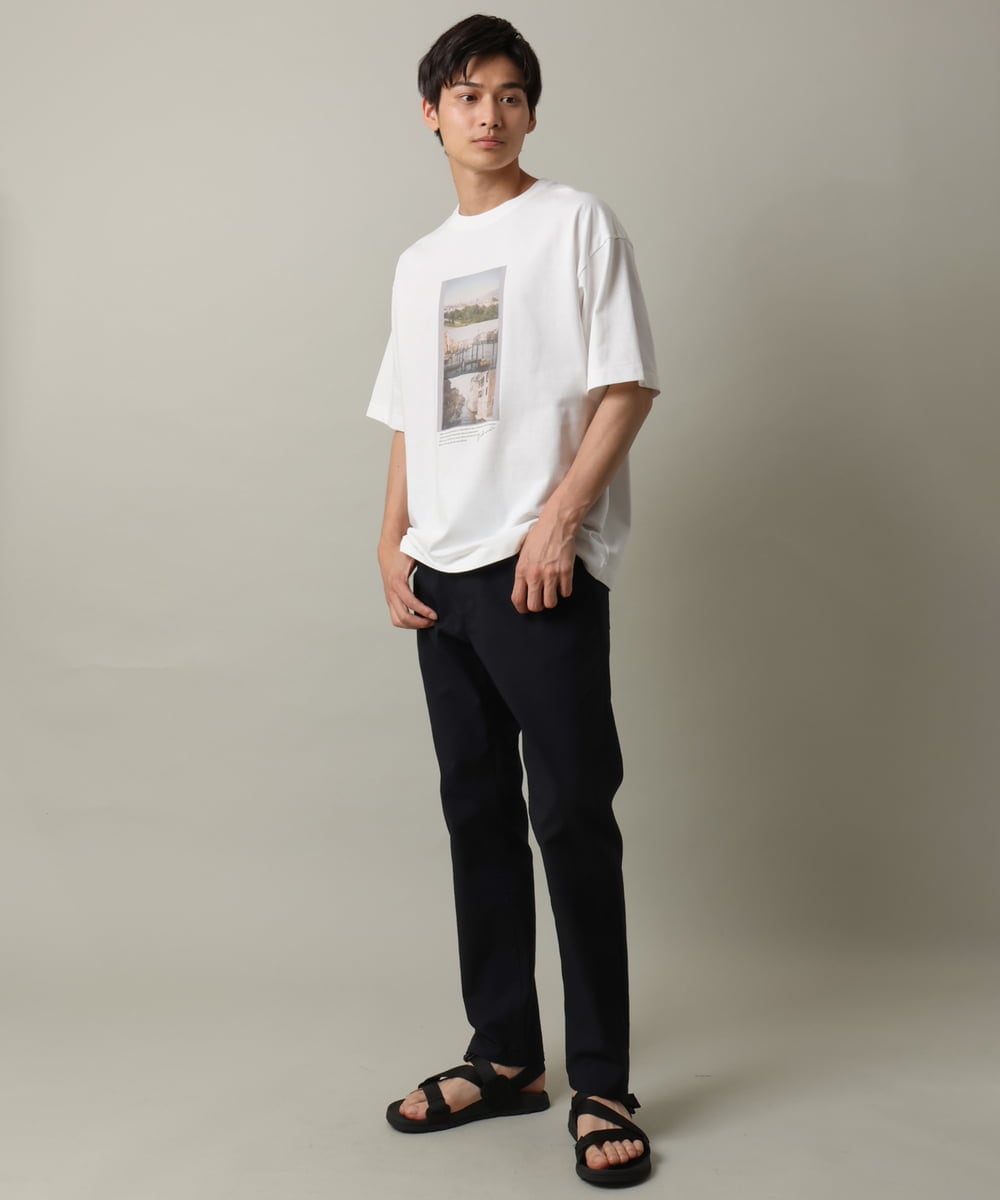 KHLGV11049 a.v.v MEN(アー・ヴェ・ヴェ) 【接触冷感/イージーケア】ストレッチコードレーンパンツ（アンクル丈） ライトブルー