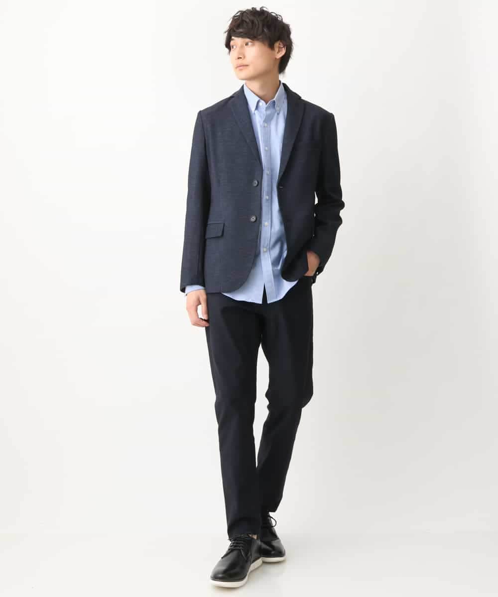 KHLGV11049 a.v.v MEN(アー・ヴェ・ヴェ) 【接触冷感/イージーケア】ストレッチコードレーンパンツ（アンクル丈） ライトブルー