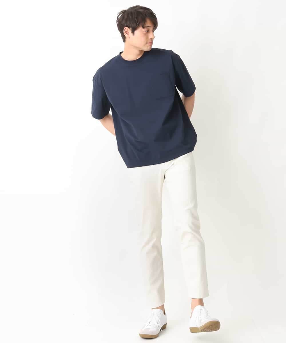 KHLGV11049 a.v.v MEN(アー・ヴェ・ヴェ) 【接触冷感/イージーケア】ストレッチコードレーンパンツ（アンクル丈） ライトブルー