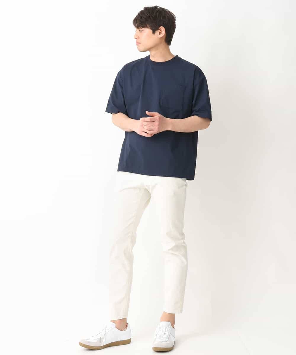 KHLGV11049 a.v.v MEN(アー・ヴェ・ヴェ) 【接触冷感/イージーケア】ストレッチコードレーンパンツ（アンクル丈） ライトブルー