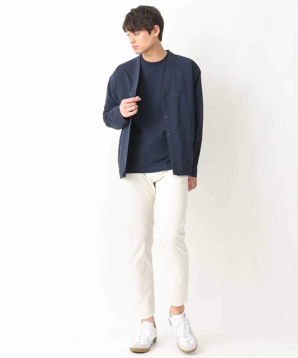 KHLGV11049 a.v.v MEN(アー・ヴェ・ヴェ) 【接触冷感/イージーケア】ストレッチコードレーンパンツ（アンクル丈） ライトブルー