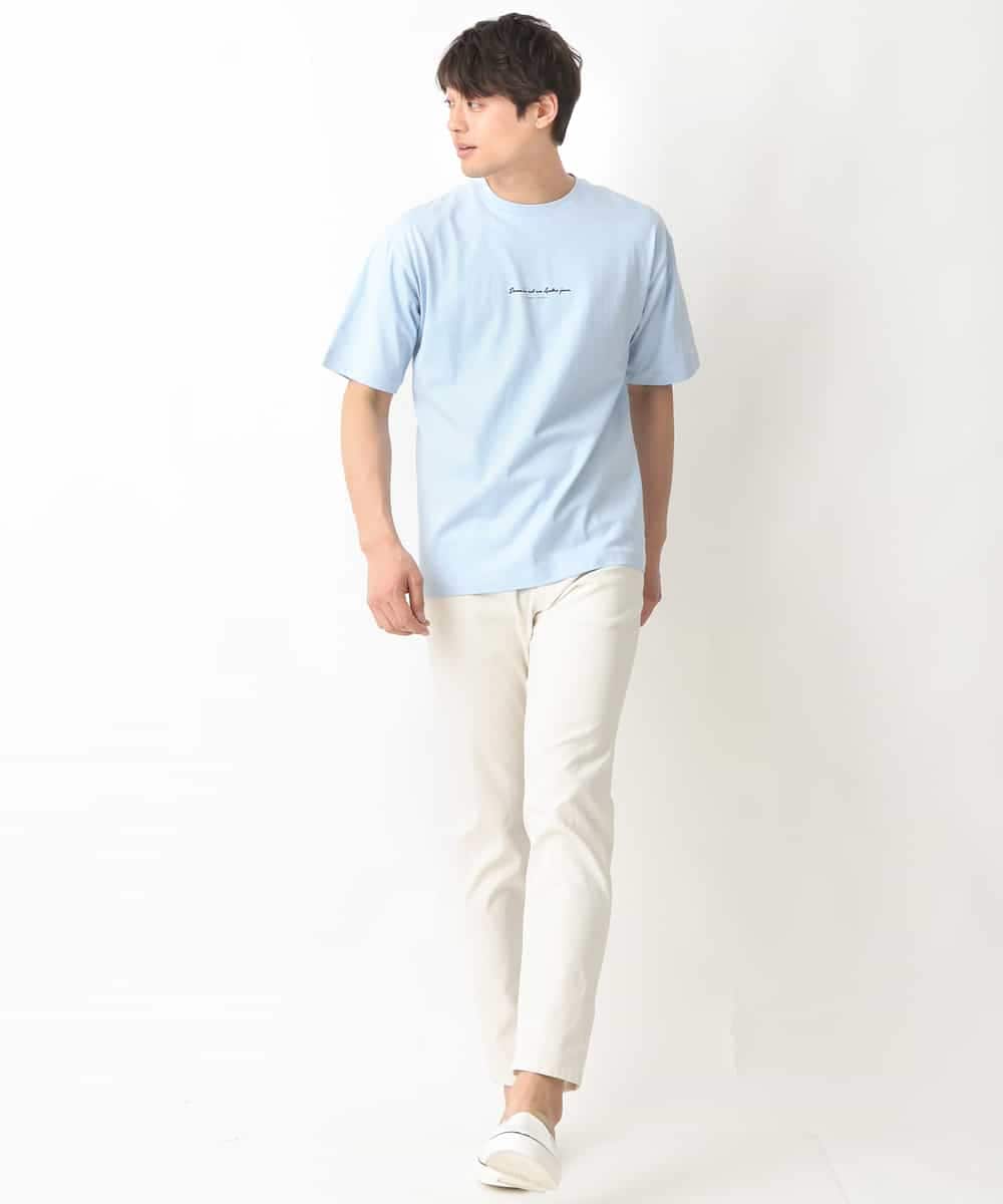 KHLGV11049 a.v.v MEN(アー・ヴェ・ヴェ) 【接触冷感/イージーケア】ストレッチコードレーンパンツ（アンクル丈） ライトブルー