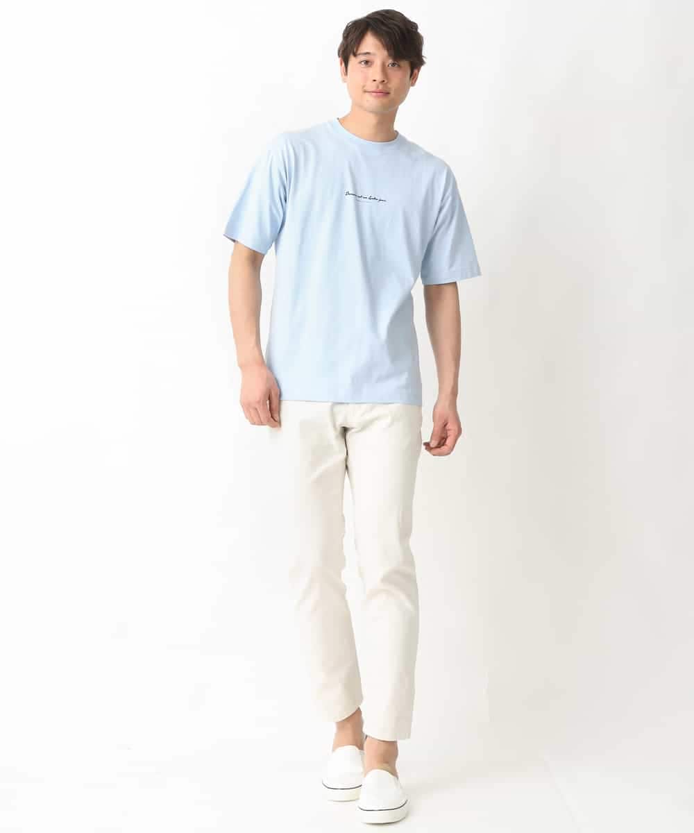 KHLGV11049 a.v.v MEN(アー・ヴェ・ヴェ) 【接触冷感/イージーケア】ストレッチコードレーンパンツ（アンクル丈） ライトブルー