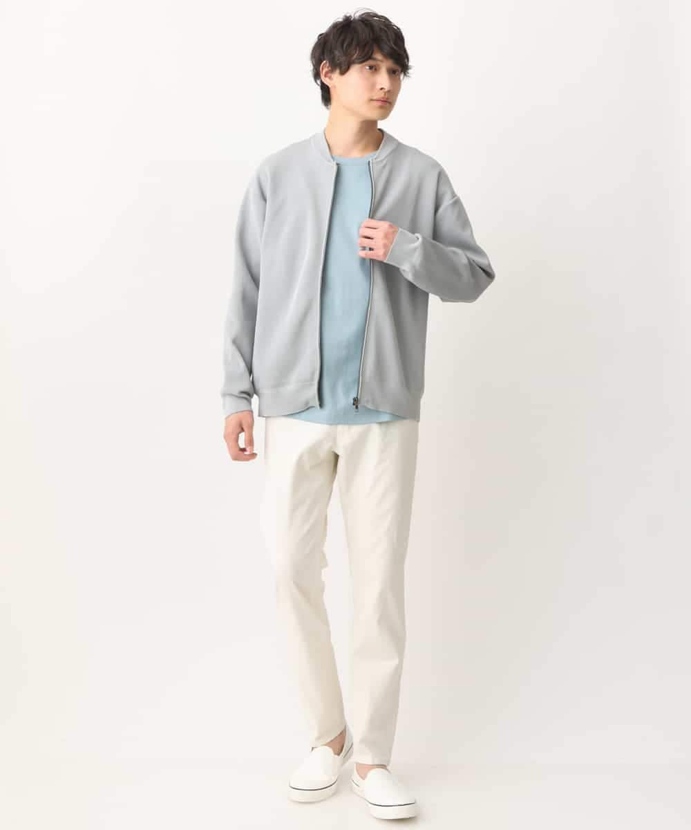 KHLGV11049 a.v.v MEN(アー・ヴェ・ヴェ) 【接触冷感/イージーケア】ストレッチコードレーンパンツ（アンクル丈） ライトブルー