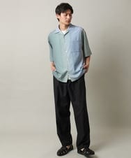KHLGV20069 a.v.v MEN(アー・ヴェ・ヴェ) 【接触冷感】スティックワイドパンツ ブラック