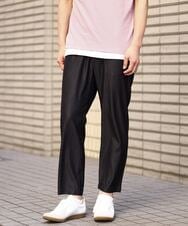KHLGV26064 a.v.v MEN(アー・ヴェ・ヴェ) 【ON/OFF兼用】スマートシャンブレーセミルーズパンツ アンクル丈 ネイビー