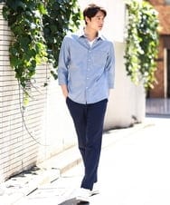 KHLGV30059 a.v.v MEN(アー・ヴェ・ヴェ) 【定番アイテム】スマートスラックス アンクル丈（スマートシリーズ） グレー