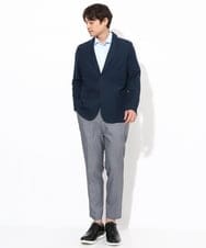 KHLGV30059 a.v.v MEN(アー・ヴェ・ヴェ) 【定番アイテム】スマートスラックス アンクル丈（スマートシリーズ） グレー