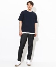 KHLGV35064 a.v.v MEN(アー・ヴェ・ヴェ) 【ON/OFF兼用】スマートシャンブレースラックス アンクル丈 ダークグレー