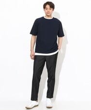 KHLGV35064 a.v.v MEN(アー・ヴェ・ヴェ) 【ON/OFF兼用】スマートシャンブレースラックス アンクル丈 ダークグレー