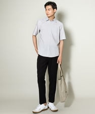 KHLGV35064 a.v.v MEN(アー・ヴェ・ヴェ) 【ON/OFF兼用】スマートシャンブレースラックス アンクル丈 ダークグレー