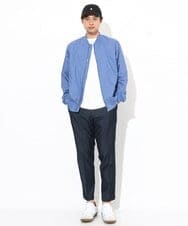 KHLGV35064 a.v.v MEN(アー・ヴェ・ヴェ) 【ON/OFF兼用】スマートシャンブレースラックス アンクル丈 ダークグレー