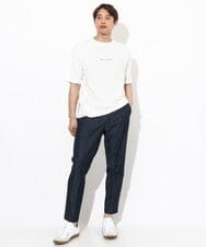 KHLGV35064 a.v.v MEN(アー・ヴェ・ヴェ) 【ON/OFF兼用】スマートシャンブレースラックス アンクル丈 ダークグレー