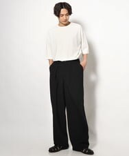 KHLGV41069 a.v.v MEN(アー・ヴェ・ヴェ) 【軽くて涼しい】オーバーパンツ　リライトシリーズ1 ブラック