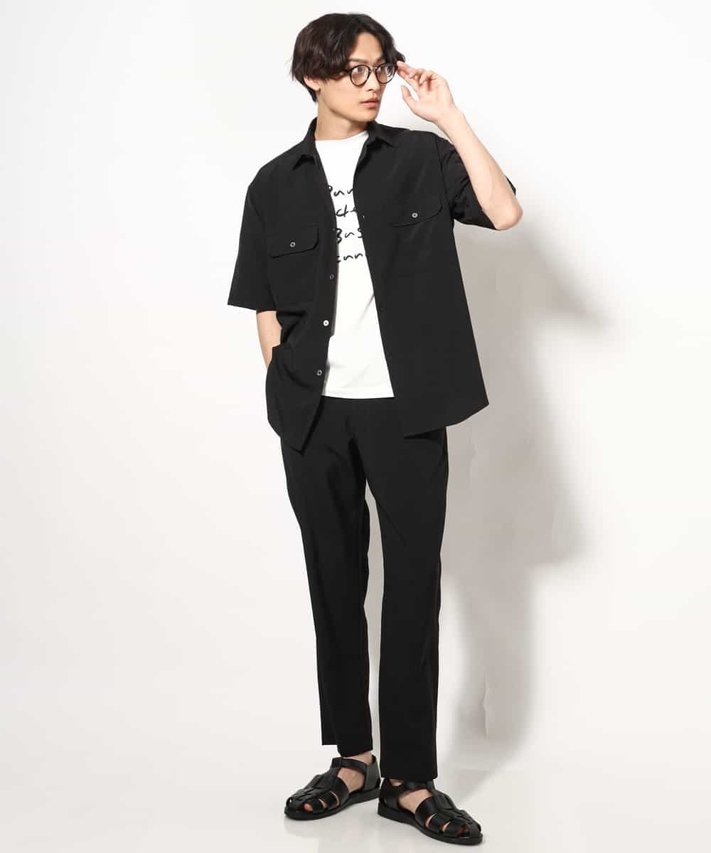 KHLGV53059 a.v.v MEN(アー・ヴェ・ヴェ) 【軽くて涼しい】セミルーズパンツ　アンクル丈　リライトシリーズ2 ブルー