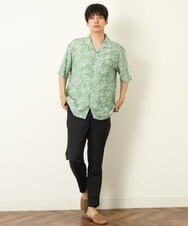 KHLHP70054 a.v.v MEN(アー・ヴェ・ヴェ) 【S-XXL】スマートスラックス（アンクル丈） ブラウン