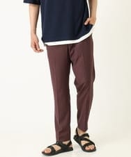 KHLHP70054 a.v.v MEN(アー・ヴェ・ヴェ) 【S-XXL】スマートスラックス（アンクル丈） ブラウン