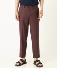 KHLHP70054 a.v.v MEN(アー・ヴェ・ヴェ) 【S-XXL】スマートスラックス（アンクル丈） ブラウン