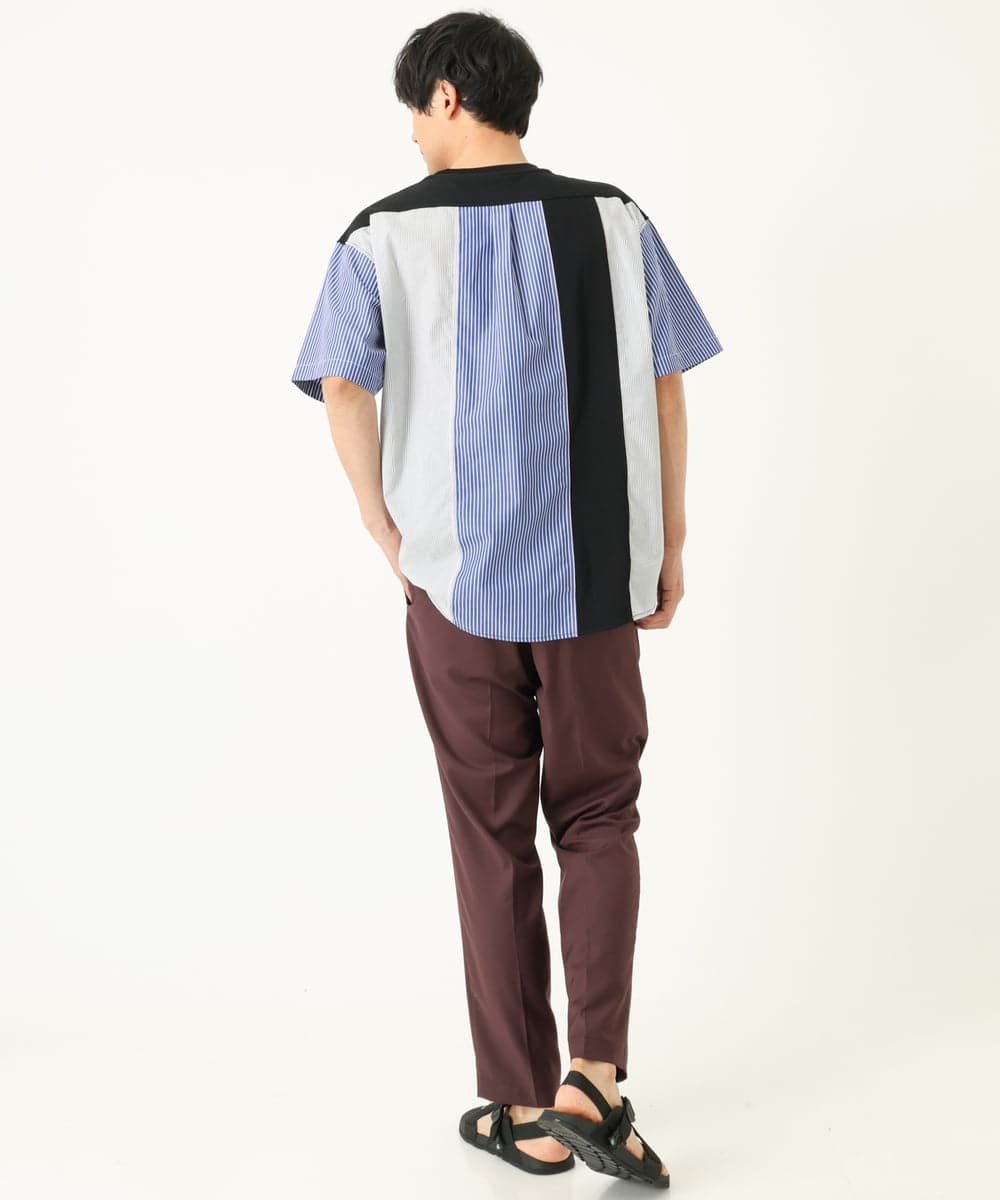 KHLHP70054 a.v.v MEN(アー・ヴェ・ヴェ) 【S-XXL】スマートスラックス（アンクル丈） ブラウン