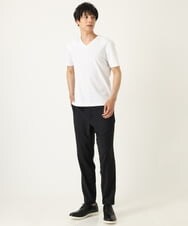 KHLHP70054 a.v.v MEN(アー・ヴェ・ヴェ) 【S-XXL】スマートスラックス（アンクル丈） ブラウン