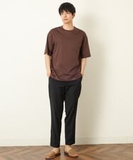 KHLHP70054 a.v.v MEN(アー・ヴェ・ヴェ) 【S-XXL】スマートスラックス（アンクル丈） ブラウン