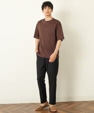 KHLHP70054 a.v.v MEN(アー・ヴェ・ヴェ) 【S-XXL】スマートスラックス（アンクル丈） ブラウン