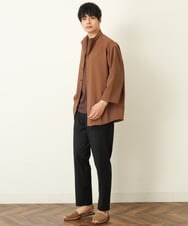 KHLHP70054 a.v.v MEN(アー・ヴェ・ヴェ) 【S-XXL】スマートスラックス（アンクル丈） ブラウン