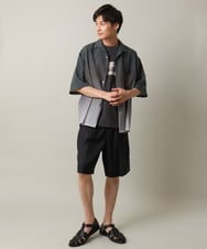 KHLHV75059 a.v.v MEN(アー・ヴェ・ヴェ) 【接触冷感】2タックハーフパンツ ベージュ