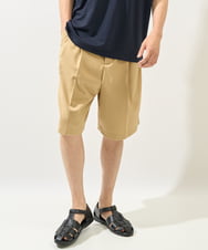 KHLHV75059 a.v.v MEN(アー・ヴェ・ヴェ) 【接触冷感】2タックハーフパンツ ベージュ