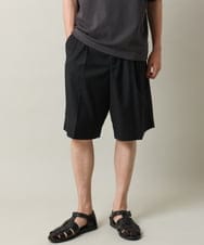 KHLHV75059 a.v.v MEN(アー・ヴェ・ヴェ) 【接触冷感】2タックハーフパンツ ベージュ