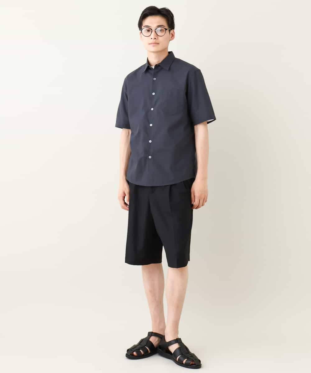 KHLHV75059 a.v.v MEN(アー・ヴェ・ヴェ) 【接触冷感】2タックハーフパンツ ベージュ
