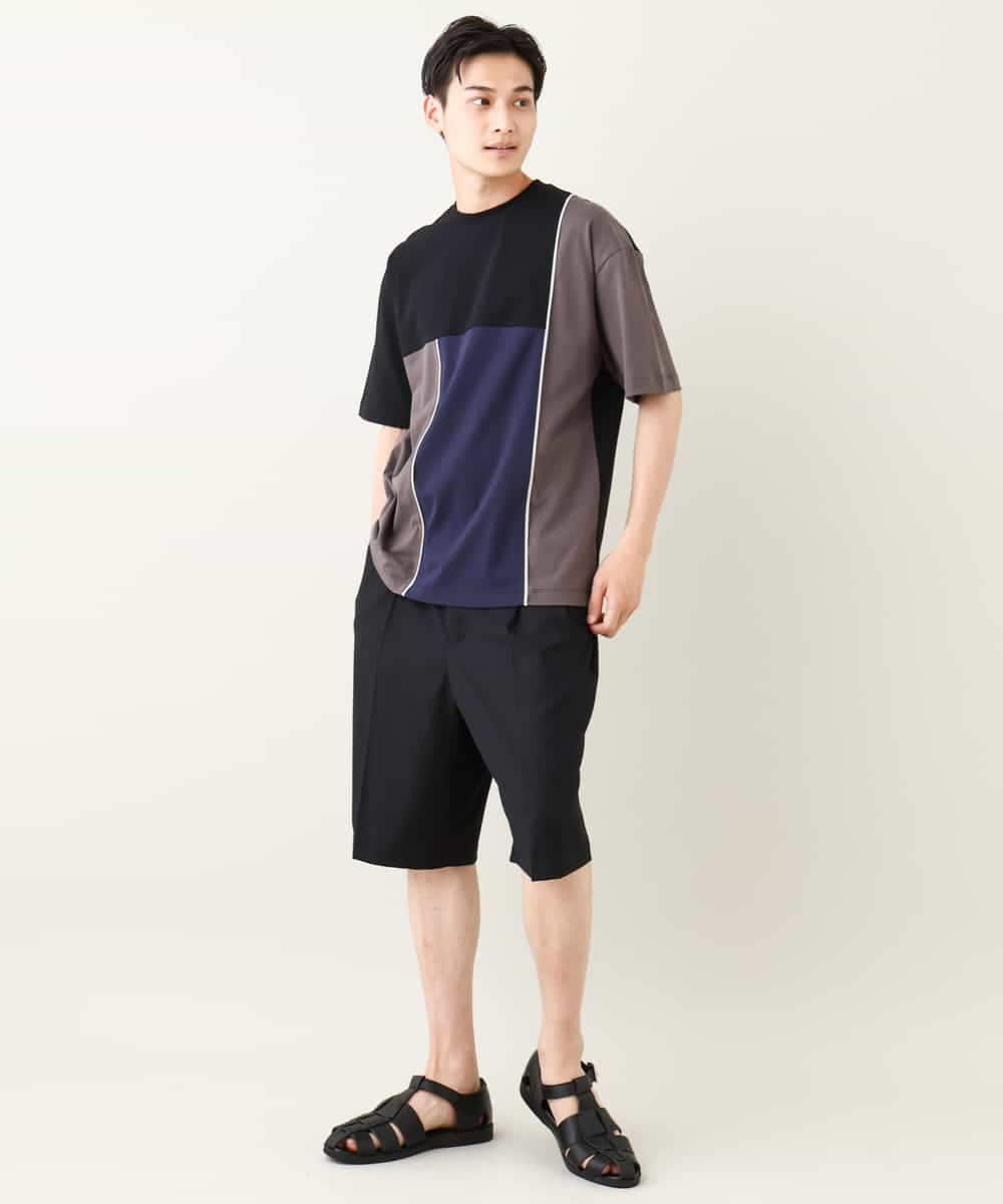 KHLHV75059 a.v.v MEN(アー・ヴェ・ヴェ) 【接触冷感】2タックハーフパンツ ベージュ