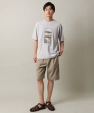 KHLHV78054 a.v.v MEN(アー・ヴェ・ヴェ) 【接触冷感】1タックハーフパンツ　リライトシリーズ3 ダークグレー