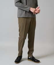 KHLJA01064 a.v.v MEN(アー・ヴェ・ヴェ) 【イージーケア/シワになりにくい】スマートスラックス 秋リライト【洗濯機で洗える/ストレッチ】 モカブラウン