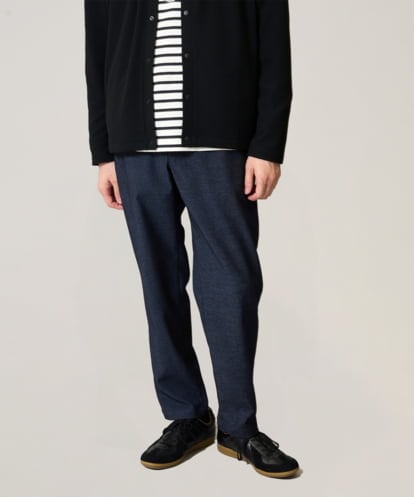 KHLJA02064 a.v.v MEN 【イージーケア】デニムライクストレッチセミルーズパンツ【洗濯機で洗える】〈ON/OFF SERIES〉