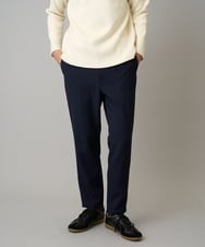 KHLJA16064 a.v.v MEN(アー・ヴェ・ヴェ) 【イージーケア/シワになりにくい】セミルーズパンツ 秋リライト【洗濯機で洗える/ストレッチ】 ネイビー