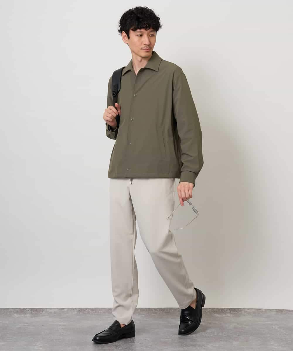 KHLJD16064 a.v.v MEN(アー・ヴェ・ヴェ) 【毛玉・シワになりにくい/ストレッチ/イージーケア/洗濯機で洗える】リライト　セミルーズパンツ ダークグレー