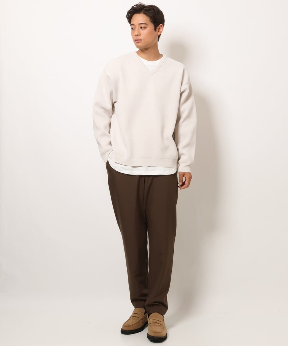 KHLJS16059 a.v.v MEN(アー・ヴェ・ヴェ) リライト セミルーズパンツ オレンジ