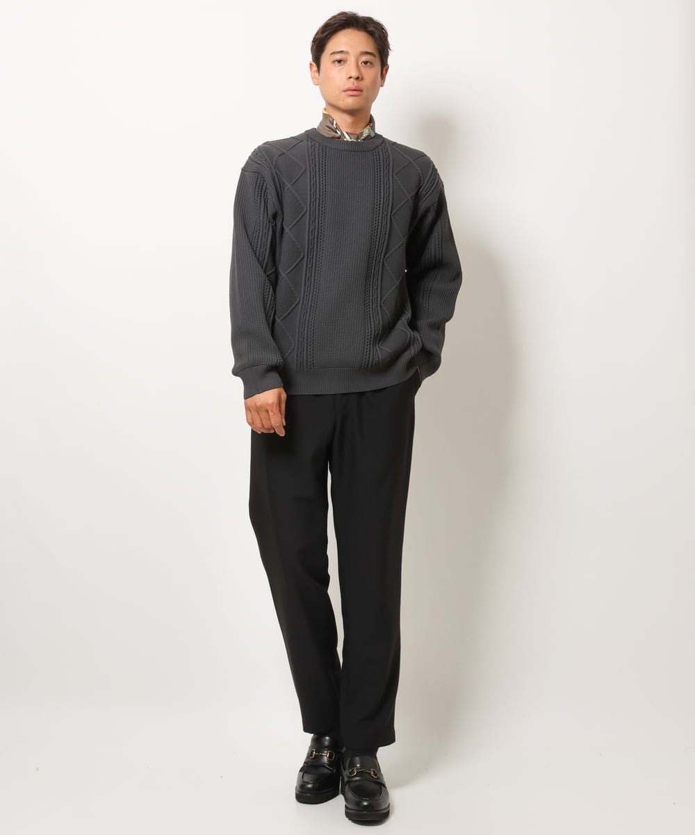 KHLJS16059 a.v.v MEN(アー・ヴェ・ヴェ) リライト セミルーズパンツ オレンジ