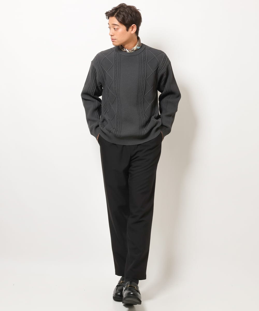 KHLJS16059 a.v.v MEN(アー・ヴェ・ヴェ) リライト セミルーズパンツ オレンジ