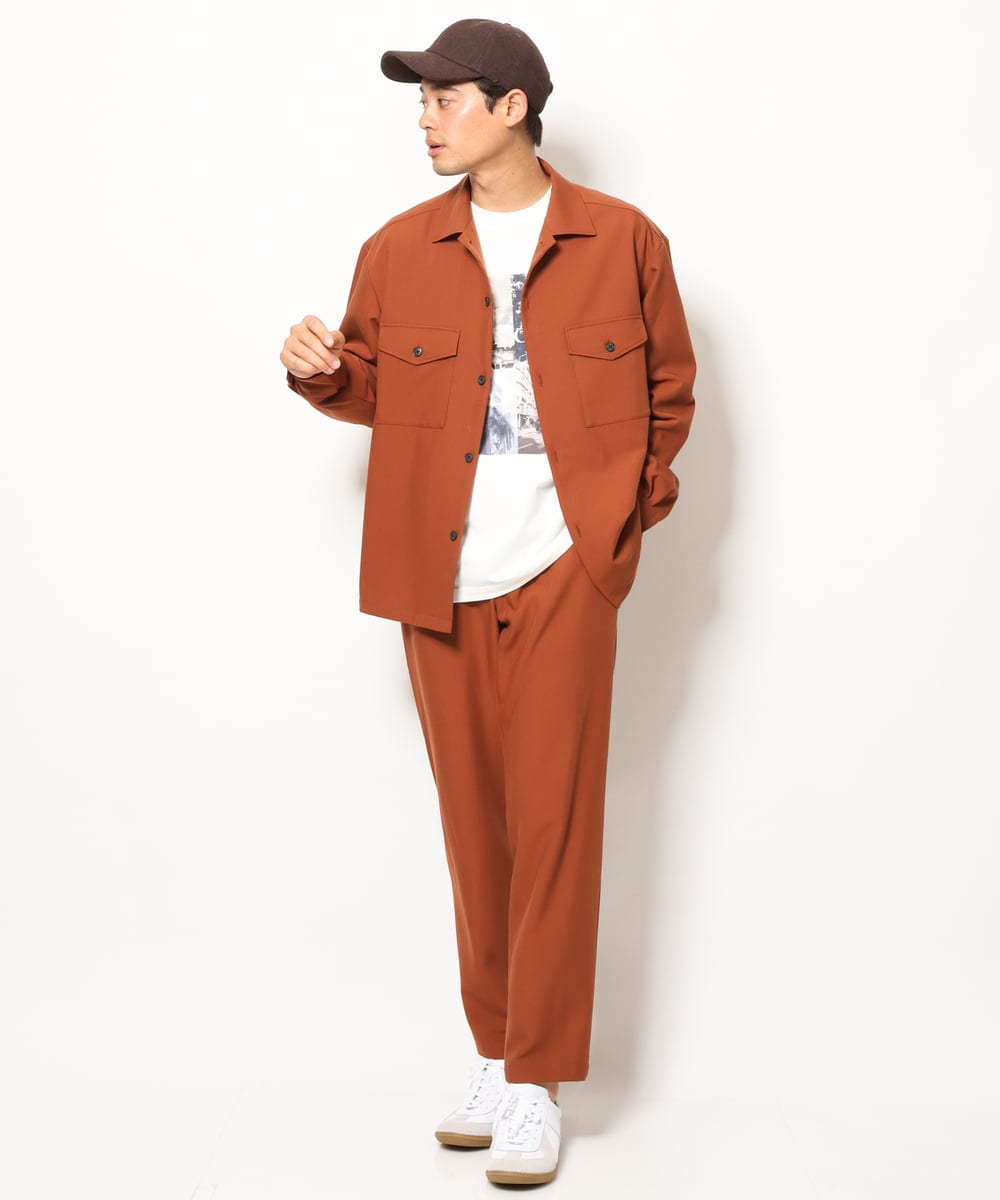 KHLJS16059 a.v.v MEN(アー・ヴェ・ヴェ) リライト セミルーズパンツ オレンジ