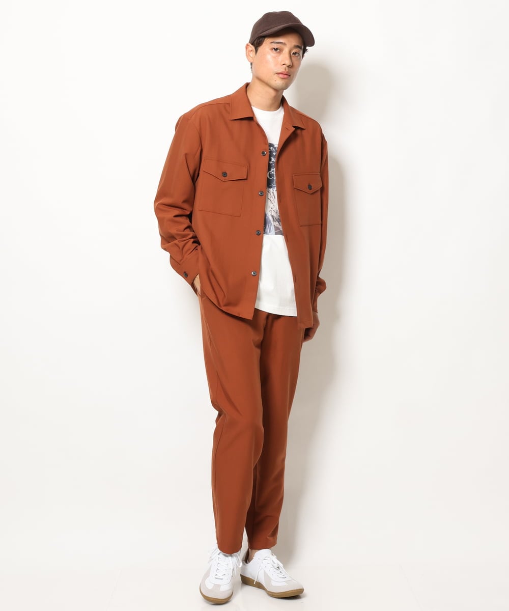 KHLJS16059 a.v.v MEN(アー・ヴェ・ヴェ) リライト セミルーズパンツ オレンジ