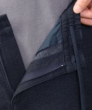 KHLJV02059 a.v.v MEN(アー・ヴェ・ヴェ) 【ストレッチ】スマートシャンブレーテーパードパンツ ネイビー