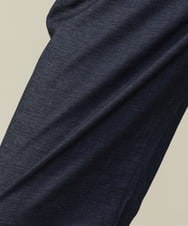 KHLJV02059 a.v.v MEN(アー・ヴェ・ヴェ) 【ストレッチ】スマートシャンブレーテーパードパンツ ネイビー