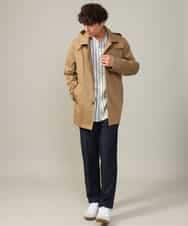 KHLJV02059 a.v.v MEN(アー・ヴェ・ヴェ) 【ストレッチ】スマートシャンブレーテーパードパンツ ネイビー